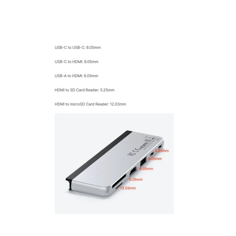 Хаб двойной Satechi Dual USB-C Hub For Surface Pro 9 (серебристый)