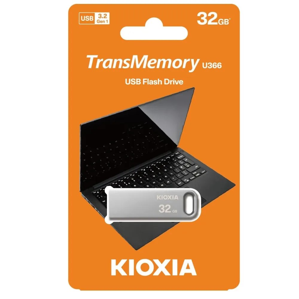 Флеш-накопитель KIOXIA U366 (32 ГБ, серебристый)