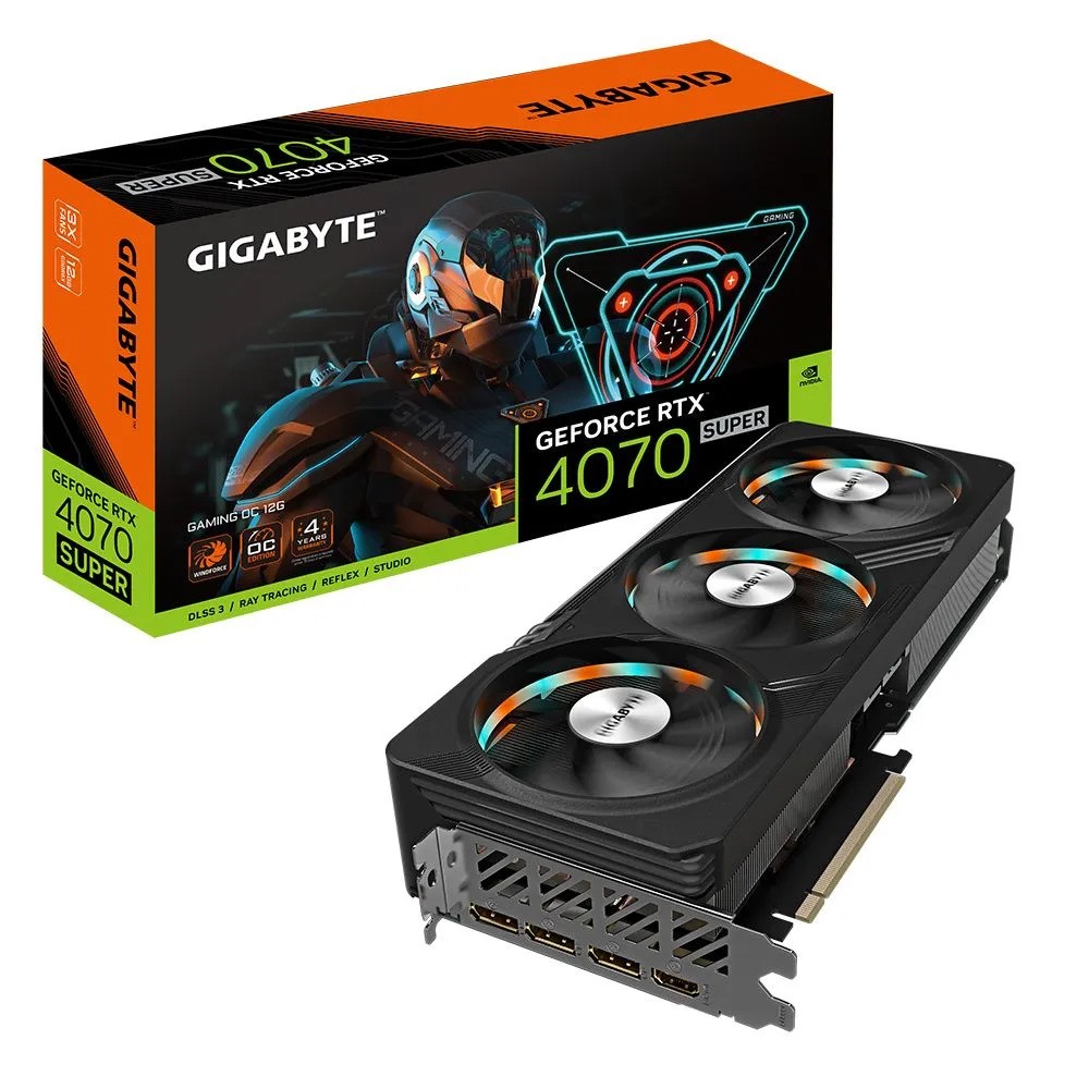 Видеокарта GIGABYTE GeForce RTX 4070 SUPER 12GB GAMING OC