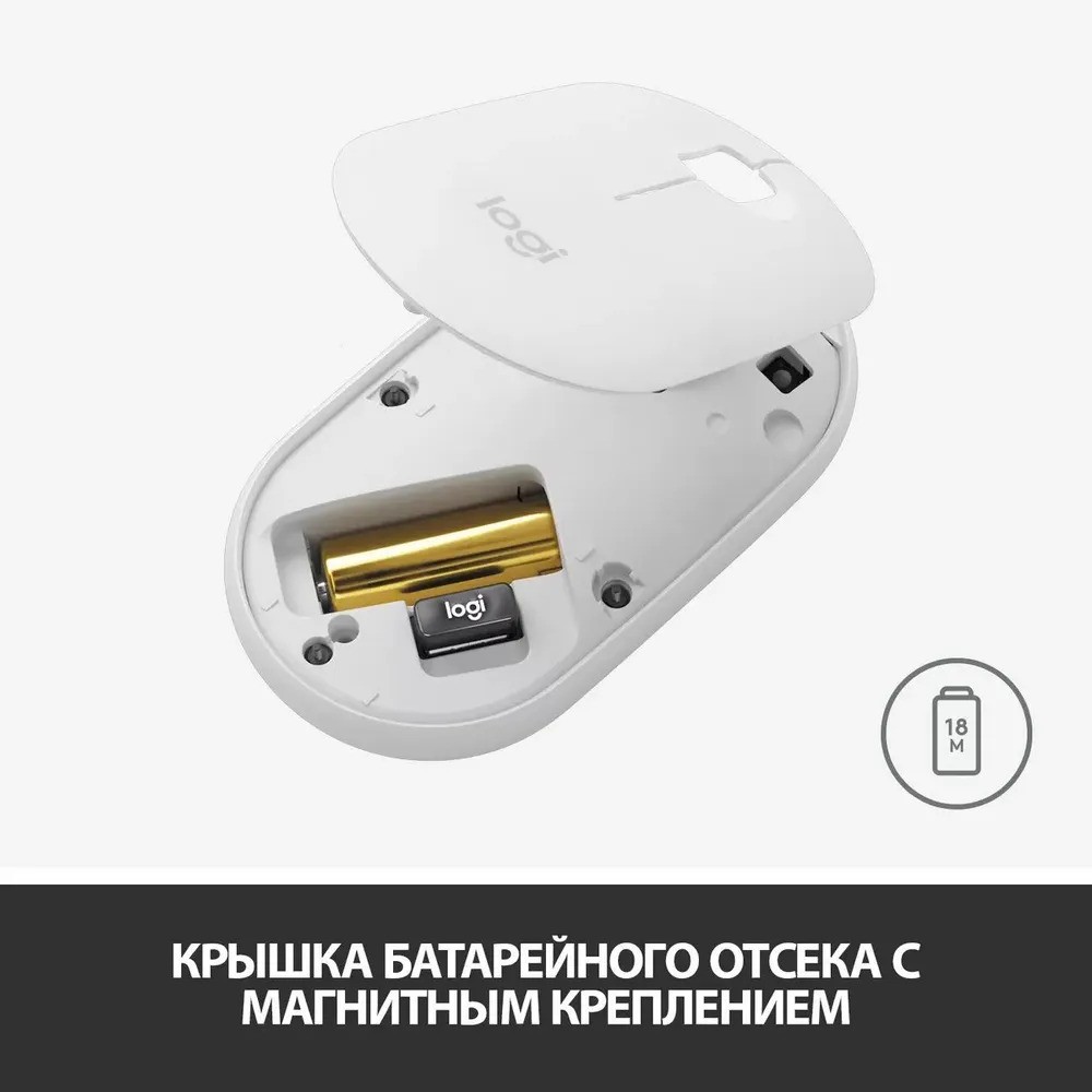 Мышь беспроводная Logitech Pebble M350 (белый)