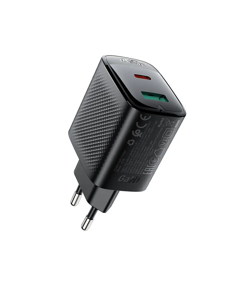 Зарядное устройство ACEFAST A106 P45W Gan USB-C+USB-A (черный)