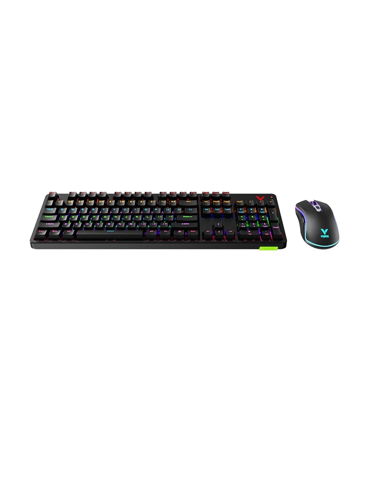 Игровой проводной механический комплект клавиатура+мышь Rapoo V185S (черный)