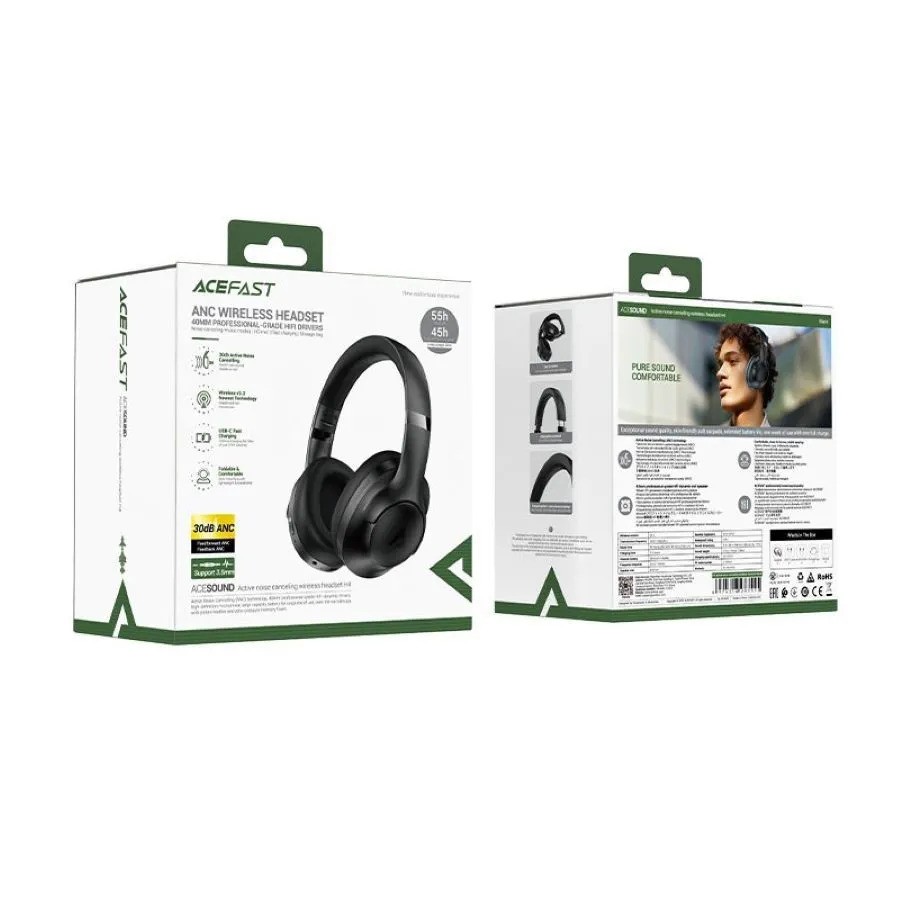 Беспроводные наушники ACEFAST H4 (черный)