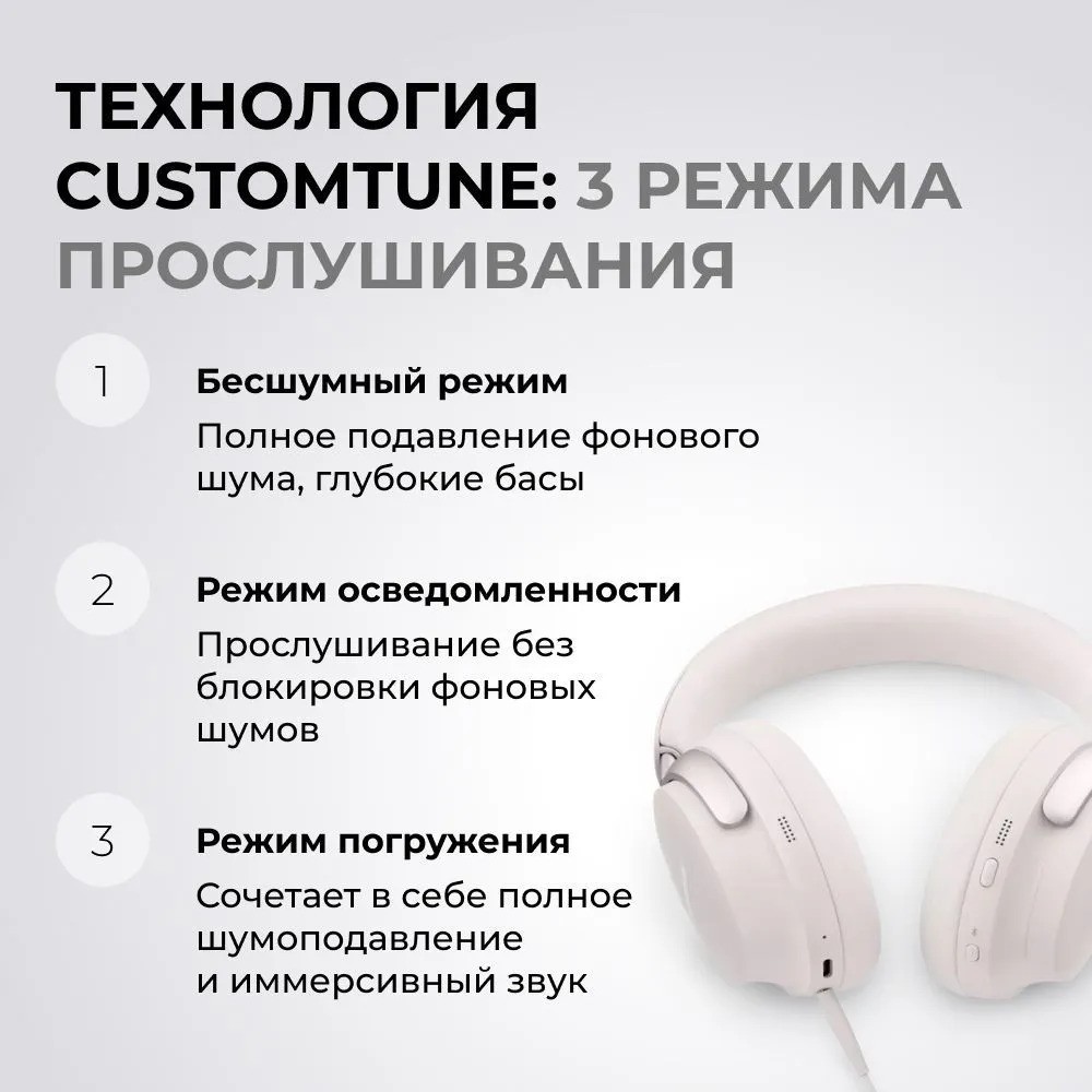 Беспроводные наушники Bose QuietComfort Ultra (белый)