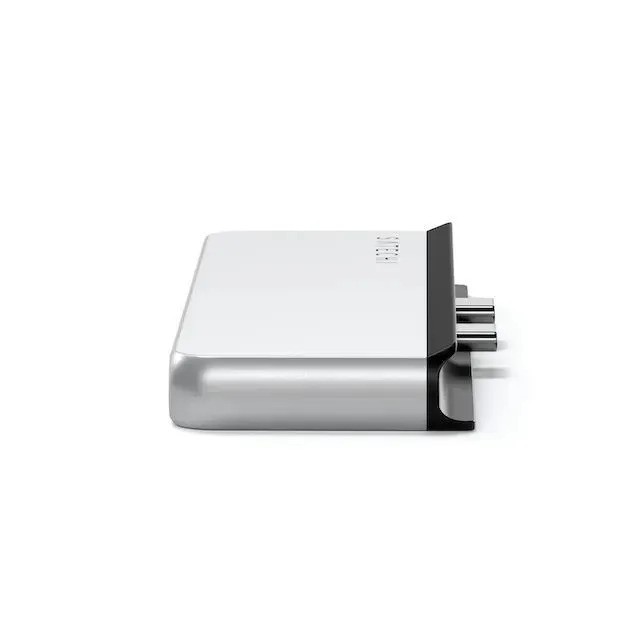 Хаб двойной Satechi Dual USB-C Hub For Surface Pro 9 (серебристый)