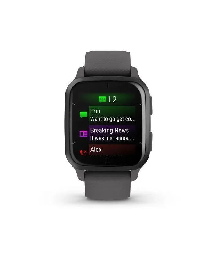 Умные часы Garmin Venu Sq 2 Slate Aluminum Bezel with Shadow Gray Case (серый)
