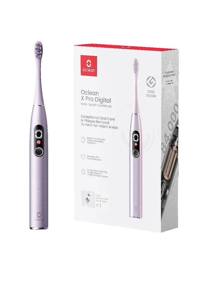 Электрическая зубная щетка Oclean X Pro Digital (фиолетовый)