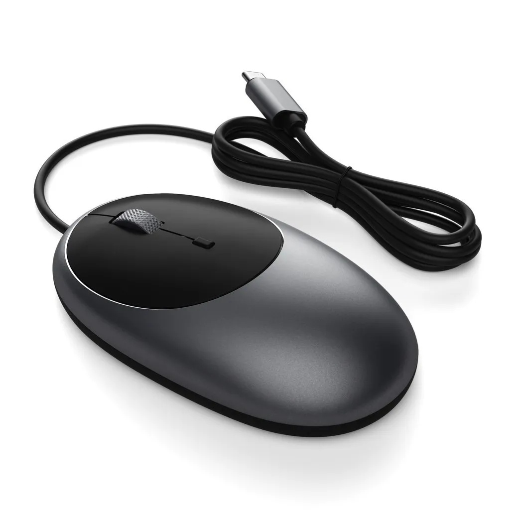 Мышь проводная Satechi C1 (USB-C, серый космос)