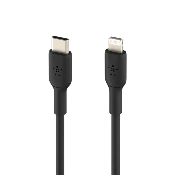 Кабель Belkin BoostCharge USB-C to Lightning Cable (1м, черный)