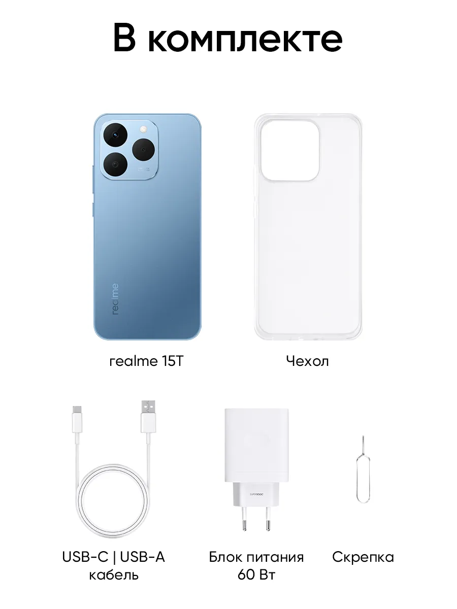Смартфон Realme 15T 8/526 (голубой)