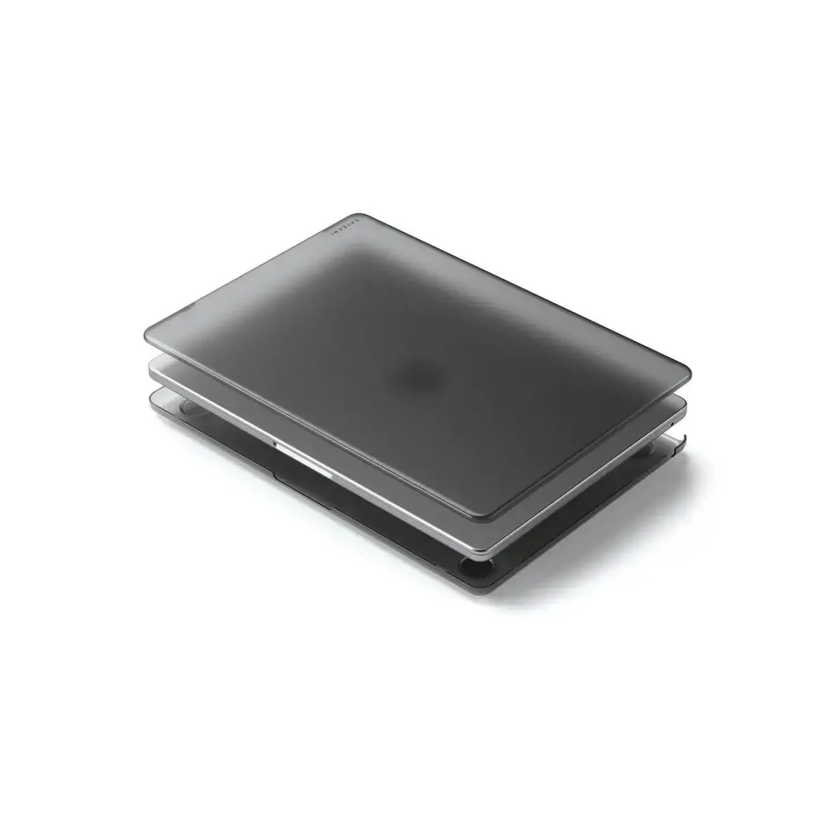 Чехол-накладка Satechi Eco-Hardshell Case For Macbook Air M2 (темный-прозрачный)