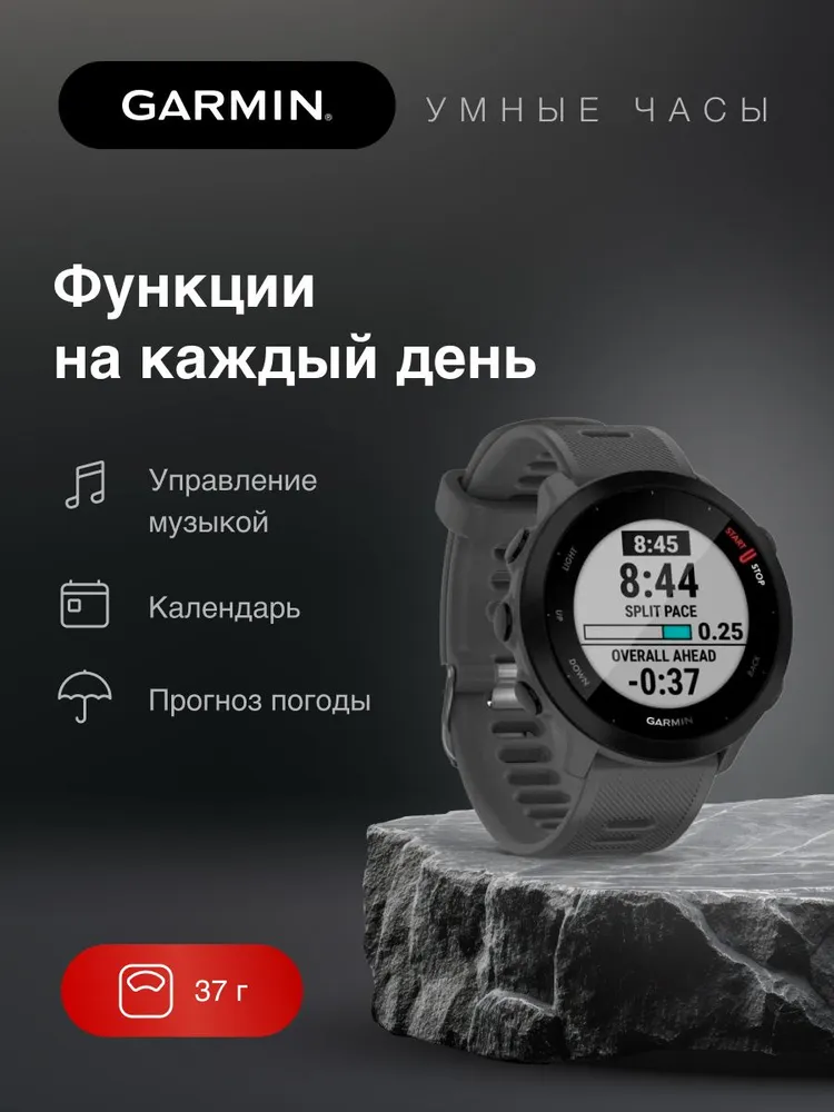 Умные часы Garmin Forerunner 55 (серый)