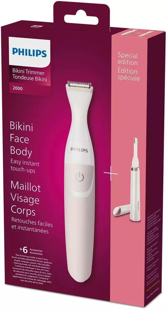 Триммер Philips Women's Bikini Trimmer Series 2000 BRT387/90