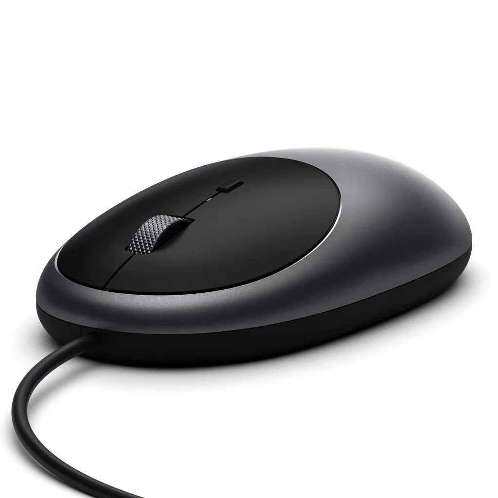 Мышь проводная Satechi C1 (USB-C, серый космос)