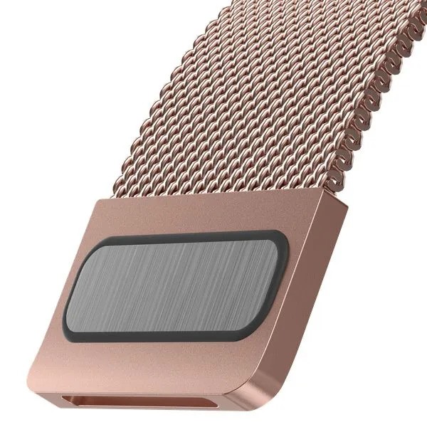 Ремешок из нержавеющей стали SwitchEasy SAW801032RG22 2022 Mesh Stainless Steel Watch Loop (для Appe Watch, розовое золото)