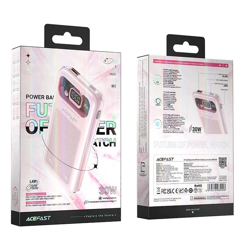 Внешний аккумулятор ACEFAST M1-10000 (розовый)