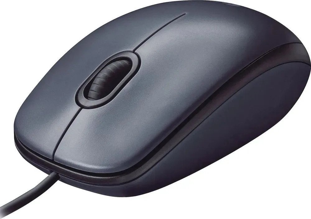 Мышь проводная Logitech M90 (серый)