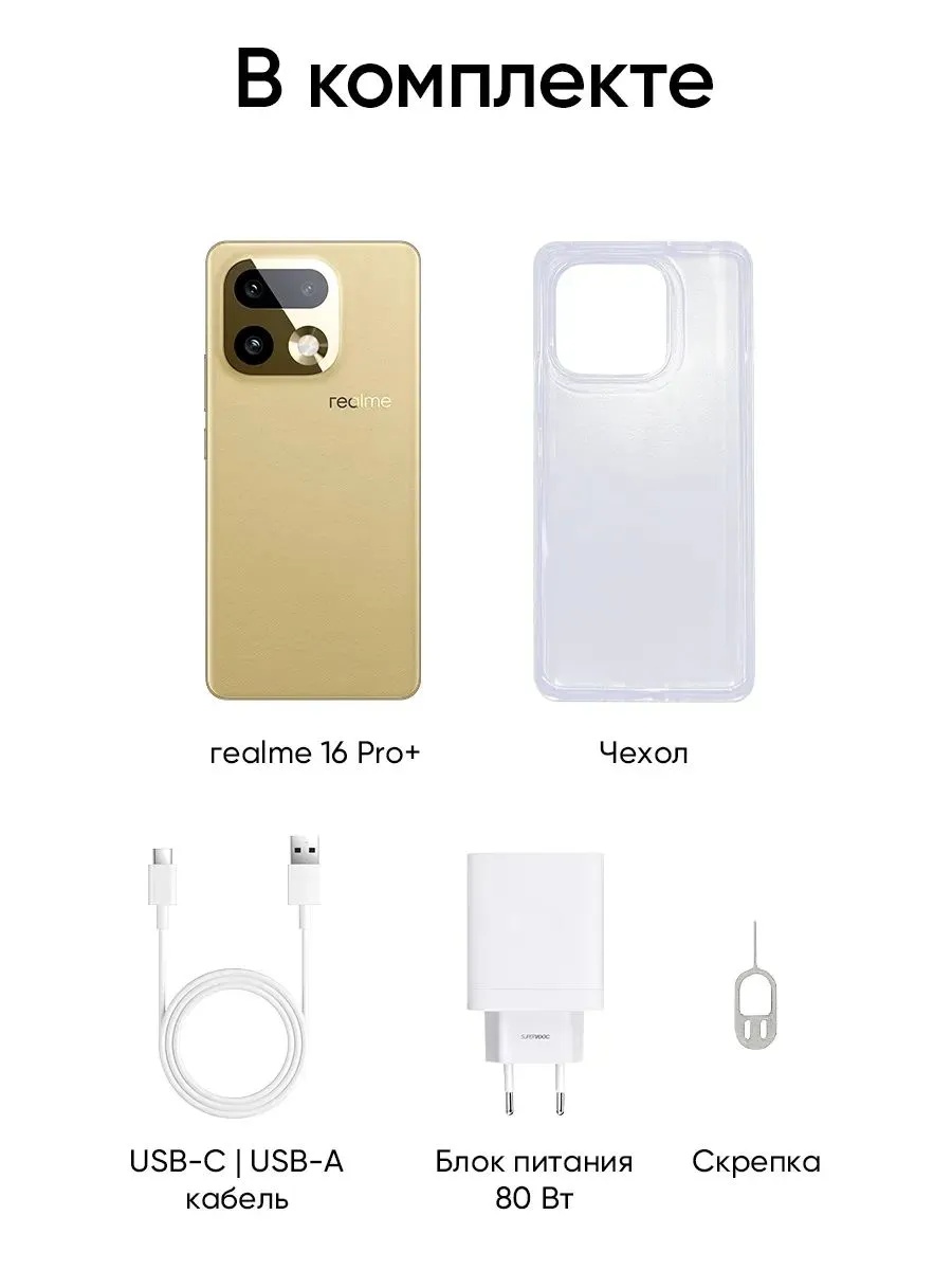 Смартфон Realme 16 Pro+ 5G 12/512 (бежевый)