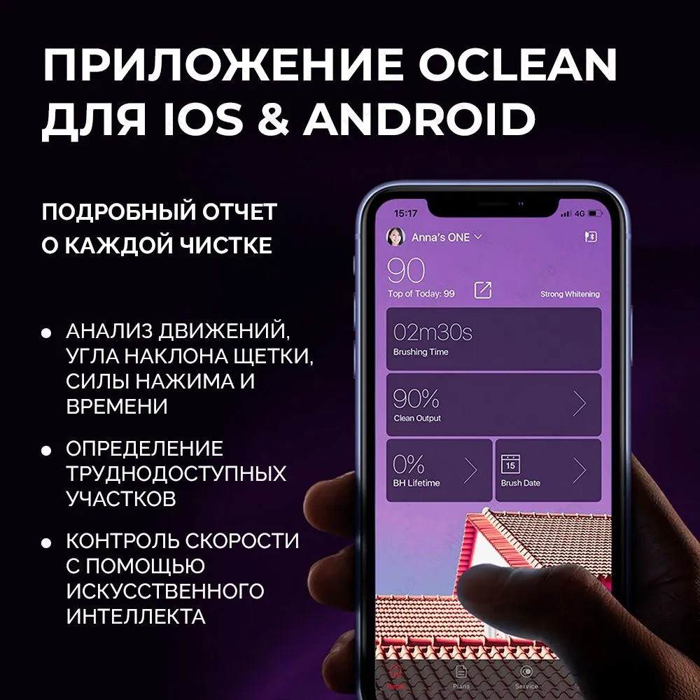 Электрическая зубная щетка Oclean X Pro (розовый)