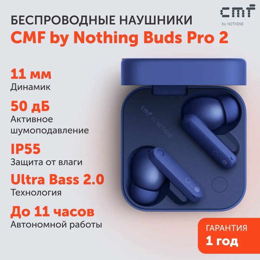 Беспроводные наушники Nothing CMF Buds Pro 2 (синий)