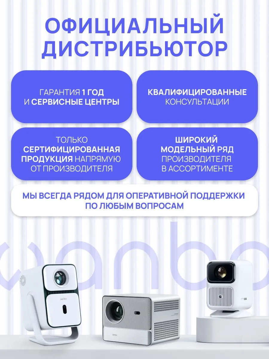 Проектор Wanbo X5 Pro (черный)