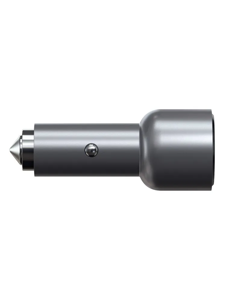 Автомобильное зарядное устройство Satechi 40W Dual USB-C Car Charger (серый)