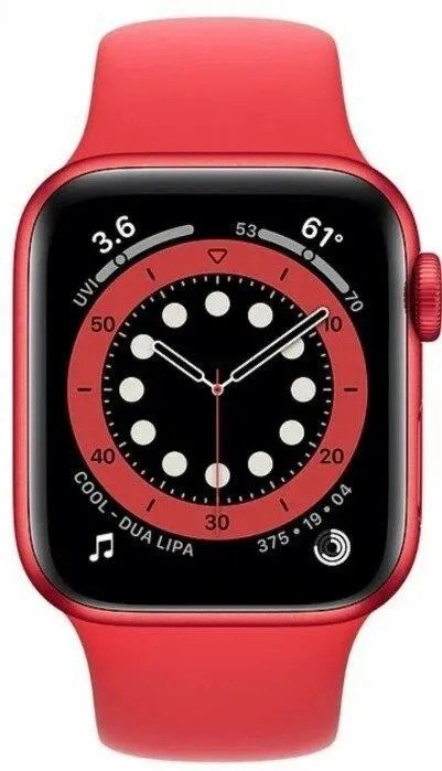 Умные часы Apple Watch Series 6 (44m, красный)