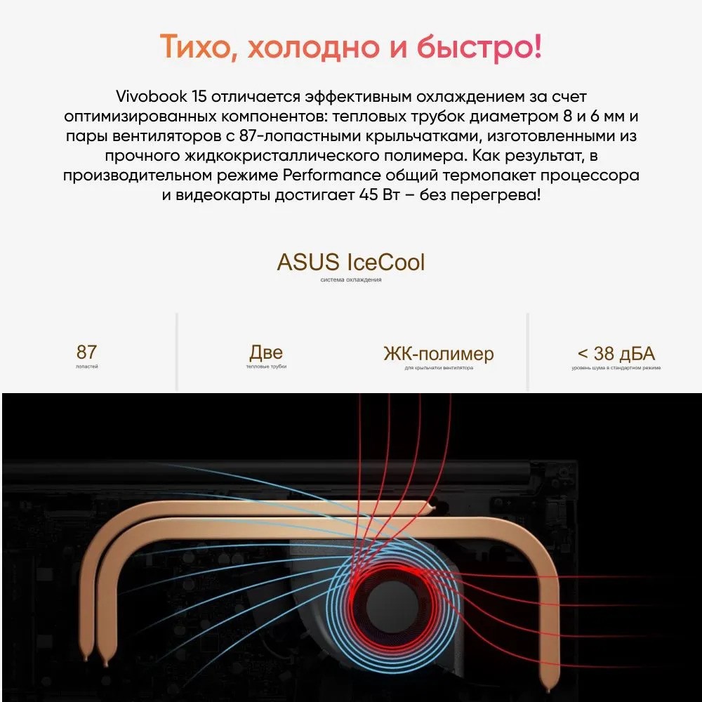 Ноутбук ASUS Vivobook 15 X1504VA-BQ868 (15.6'', синий)