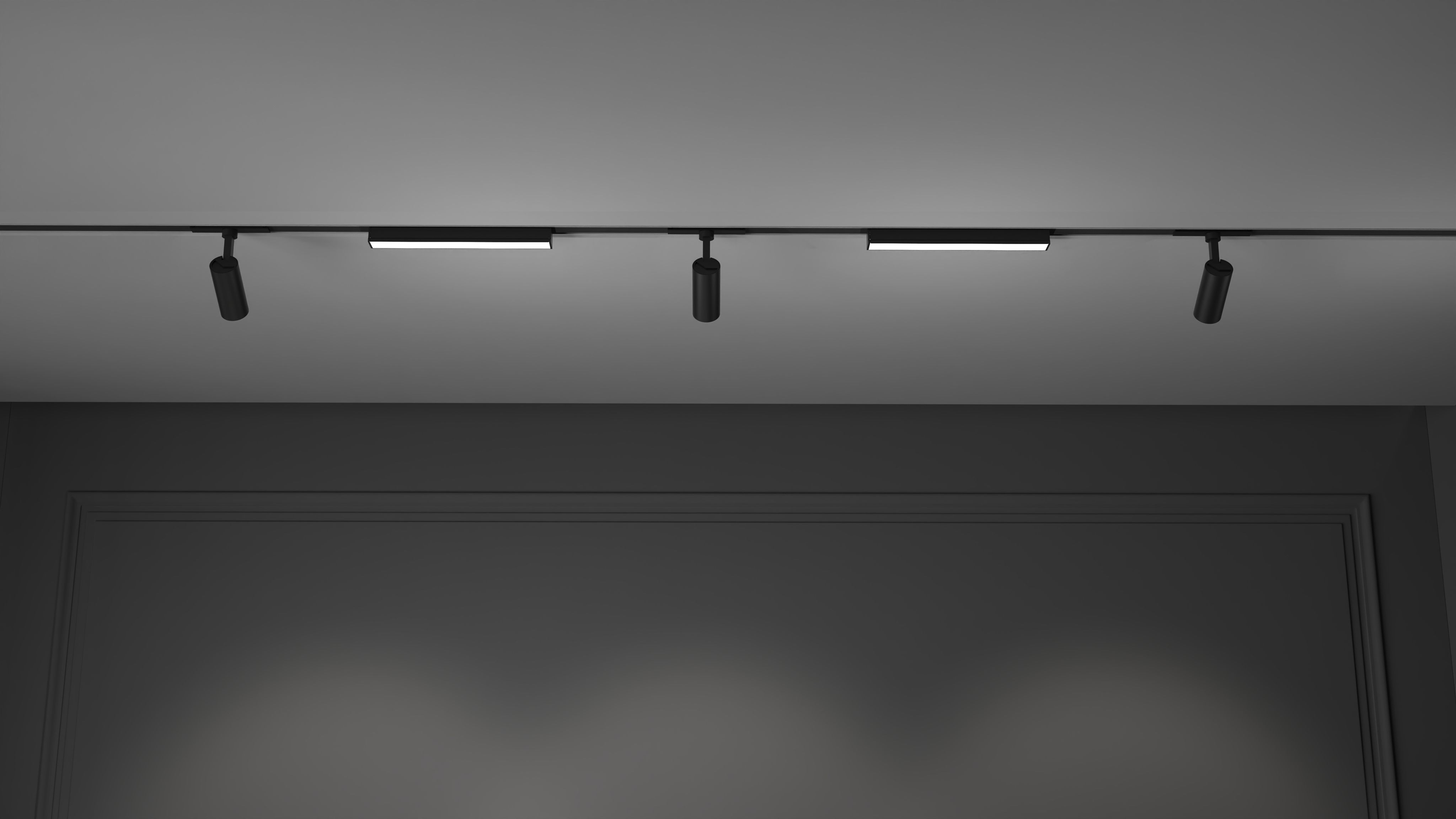 Трековый светильник Yeelight Pro S21+ Recessed Magnetic track spotlight (магнитный, спот, регулируемый угол рассеивания, черный)