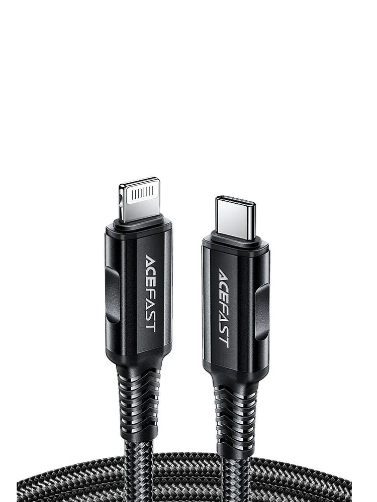 Кабель ACEFAST C4-01 USB-C to Lightning (1.8 м, черный)
