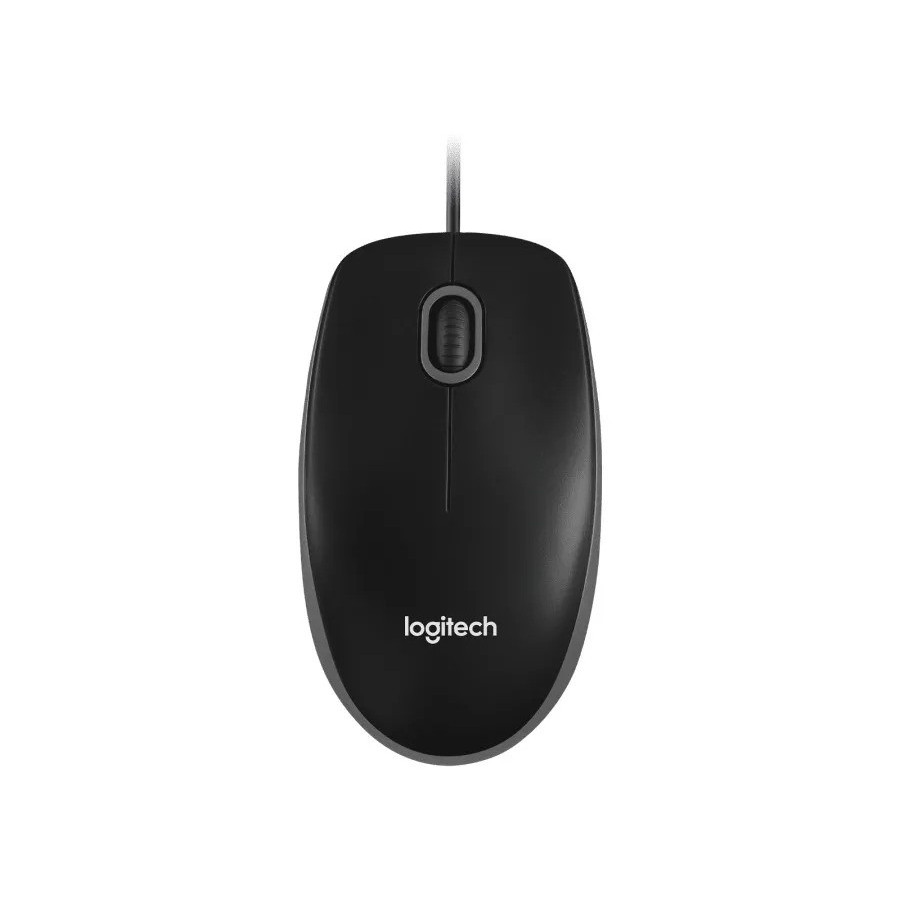 Мышь проводная Logitech B100 (черный)