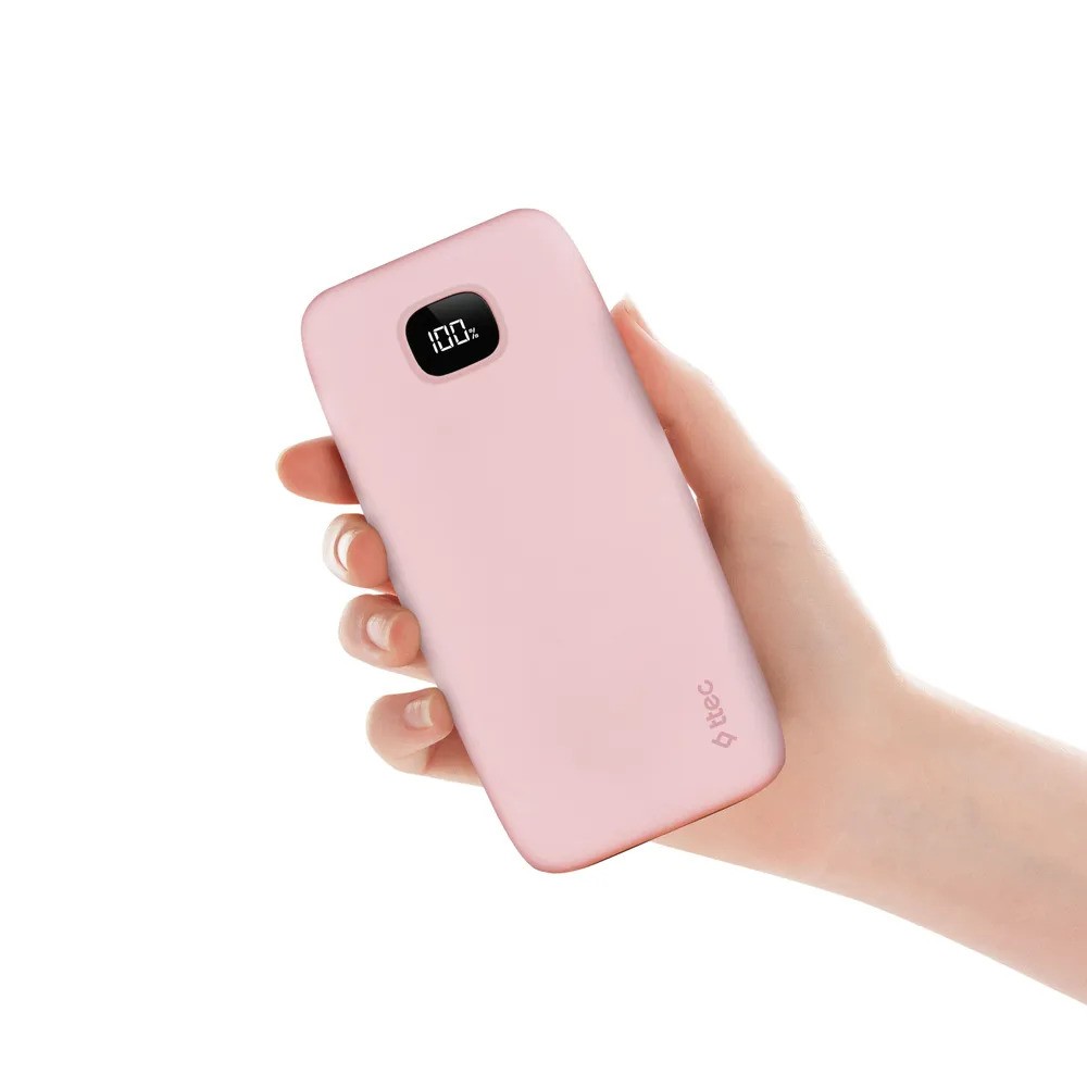 Внешний аккумулятор TTEC ChargeUp LCD 10000mAh (розовый)