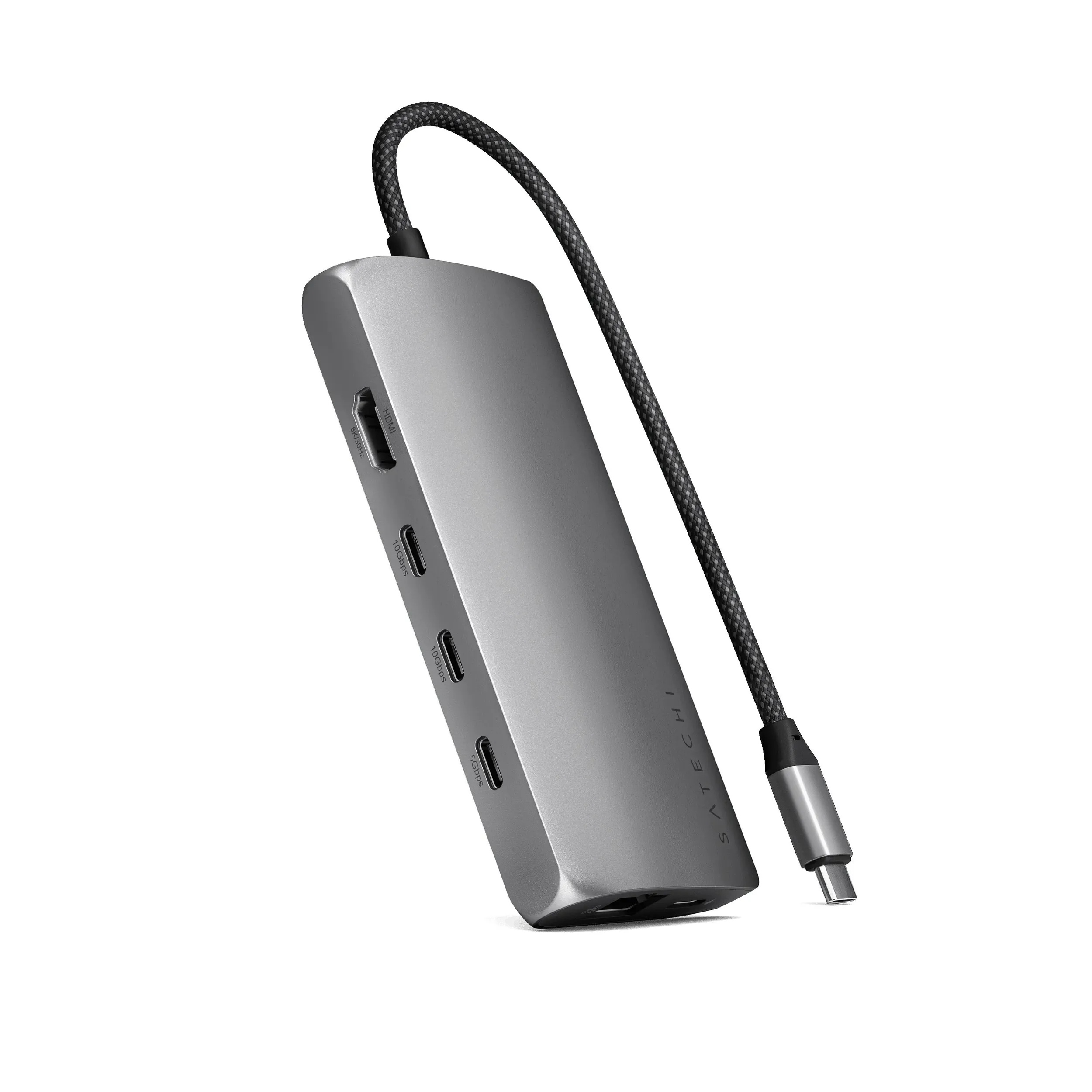 Адаптер Satechi USB-C Multiport Adapter 8K with Ethernet V3 (серый космос)