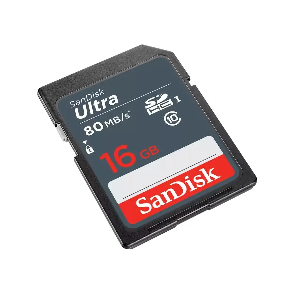 Карта памяти SanDisk Ultra SDHC (16 ГБ, серый)