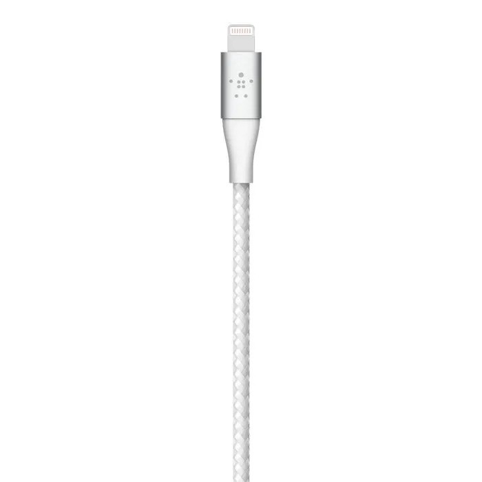 Кабель Belkin BoostCharge USB-C Braided Cable with Lightning Connector (2М, белый)