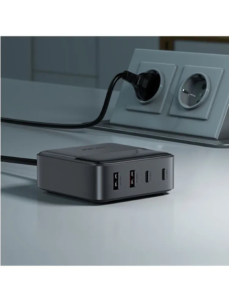 Зарядное устройство ACEFAST PD Z6 65W GaN (2xUSB-C+2xUSB-A, черный)