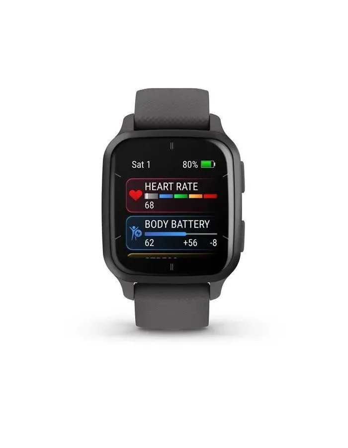 Умные часы Garmin Venu Sq 2 Slate Aluminum Bezel with Shadow Gray Case (серый)