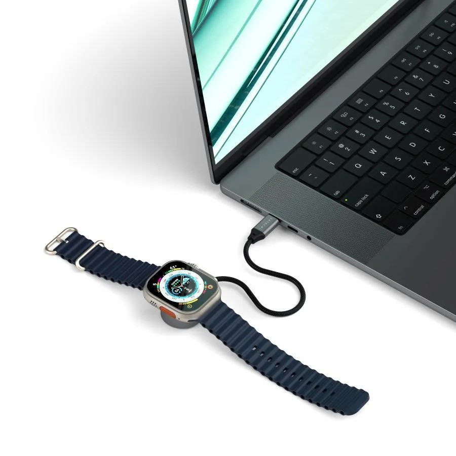 Зарядный кабель Satechi USB-C Magnetic Fast-Charging Cable (для Apple Watch, серый)