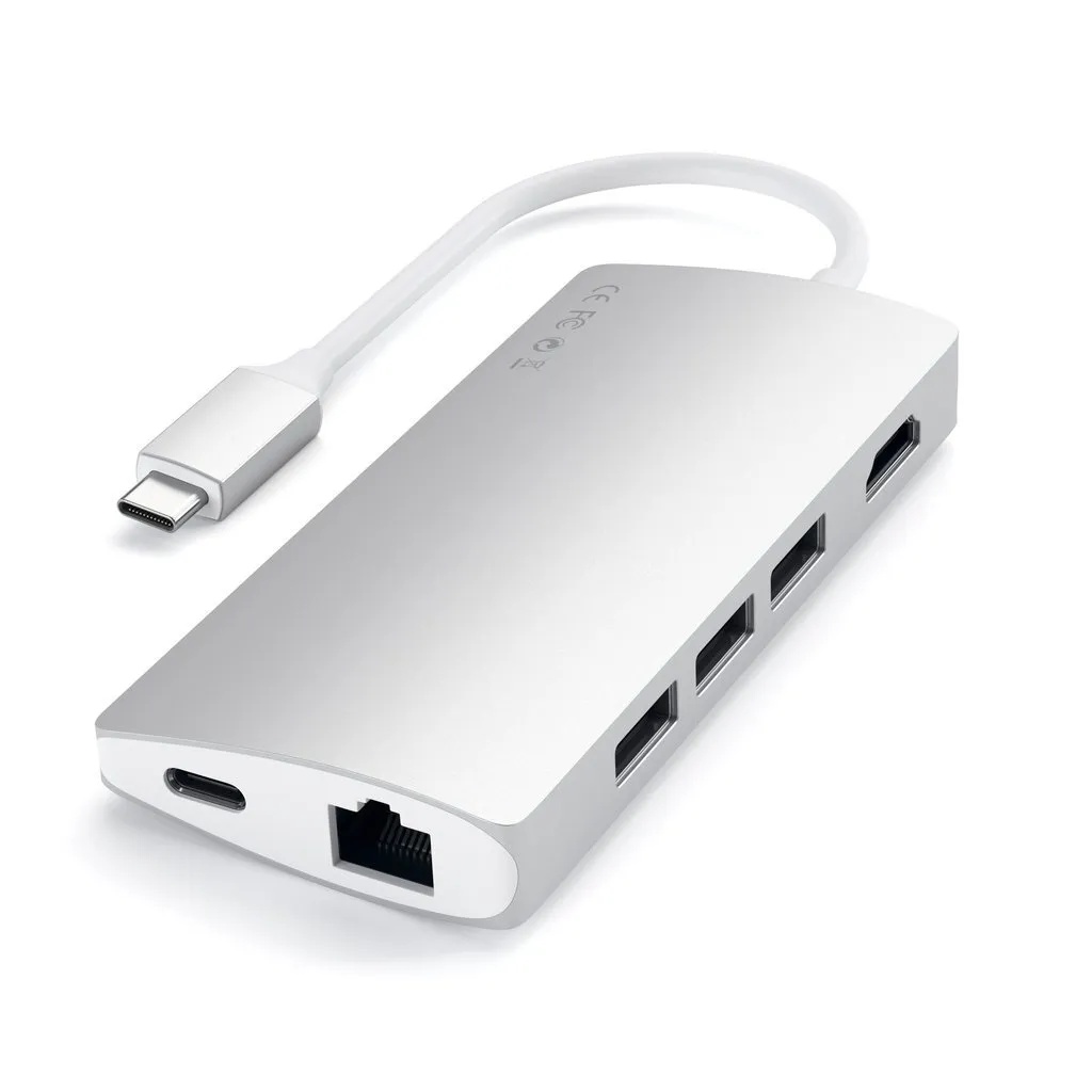 Адаптер Satechi Aluminum Multi-Port Adapter V2 (серебристый)