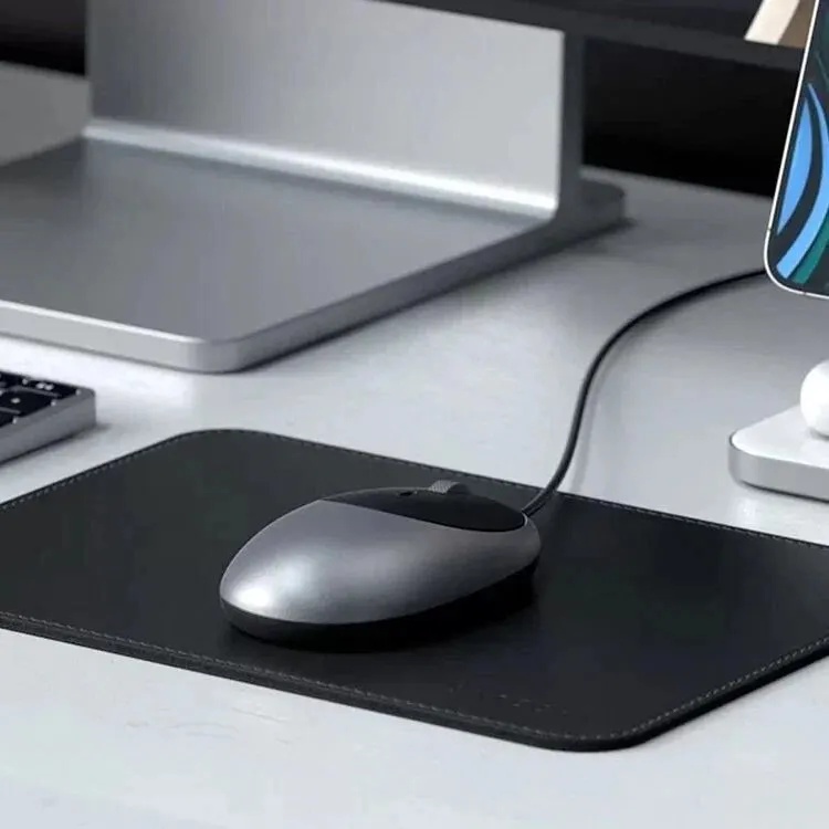 Мышь проводная Satechi C1 (USB-C, серый космос)