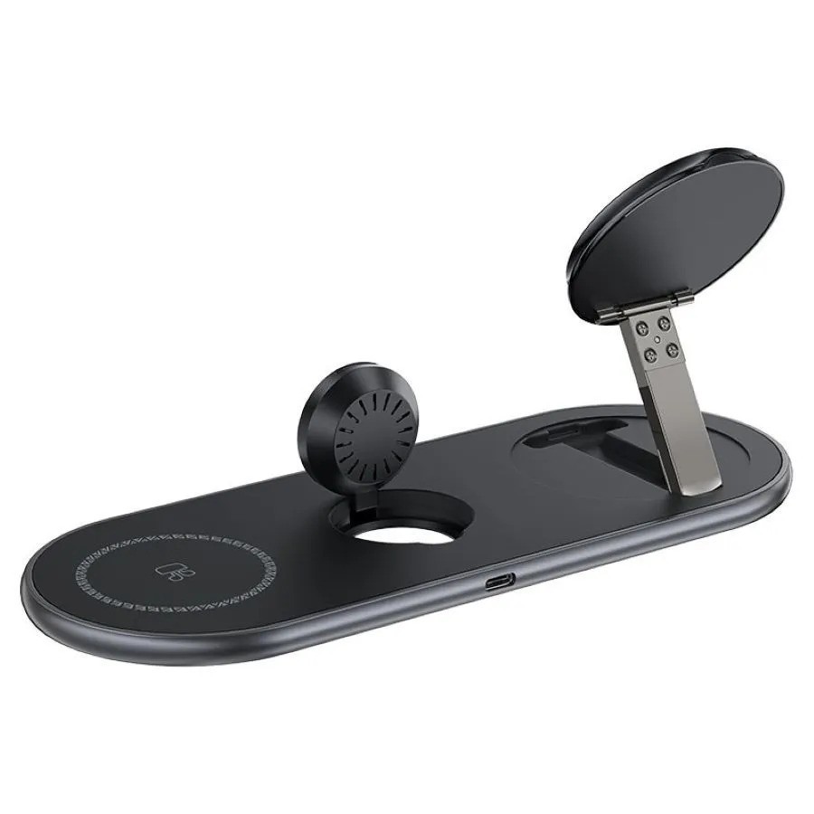 Беспроводное зарядное устройство ACEFAST E19 Qi2 (3-в-1, черный)