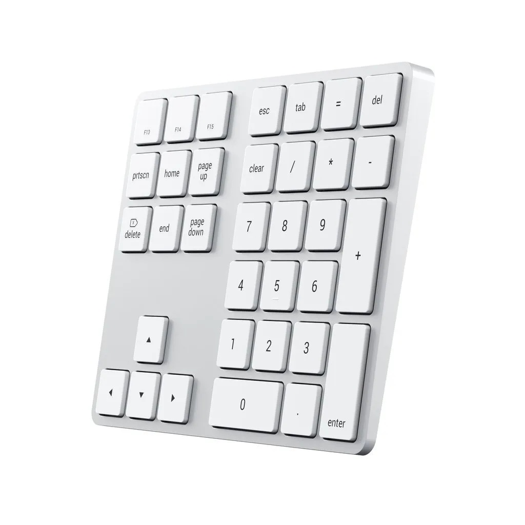 Беспроводной блок клавиатуры Satechi Aluminum Extended Keypad (серебристый)