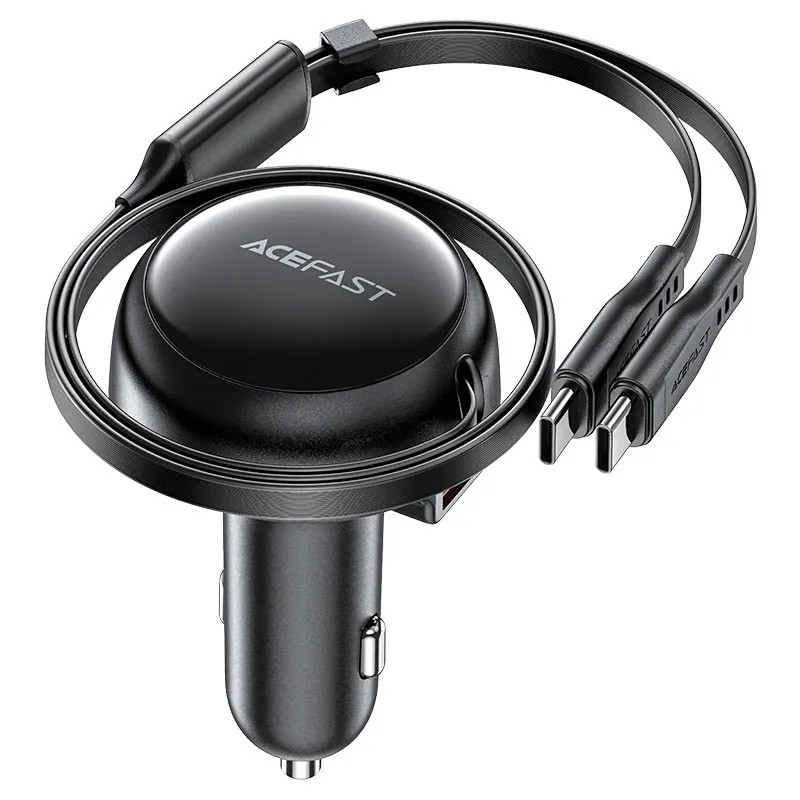 Автомобильное зарядное устройство ACEFAST B13 53W USB-A/2xUSB-C (2-в-1, черный)