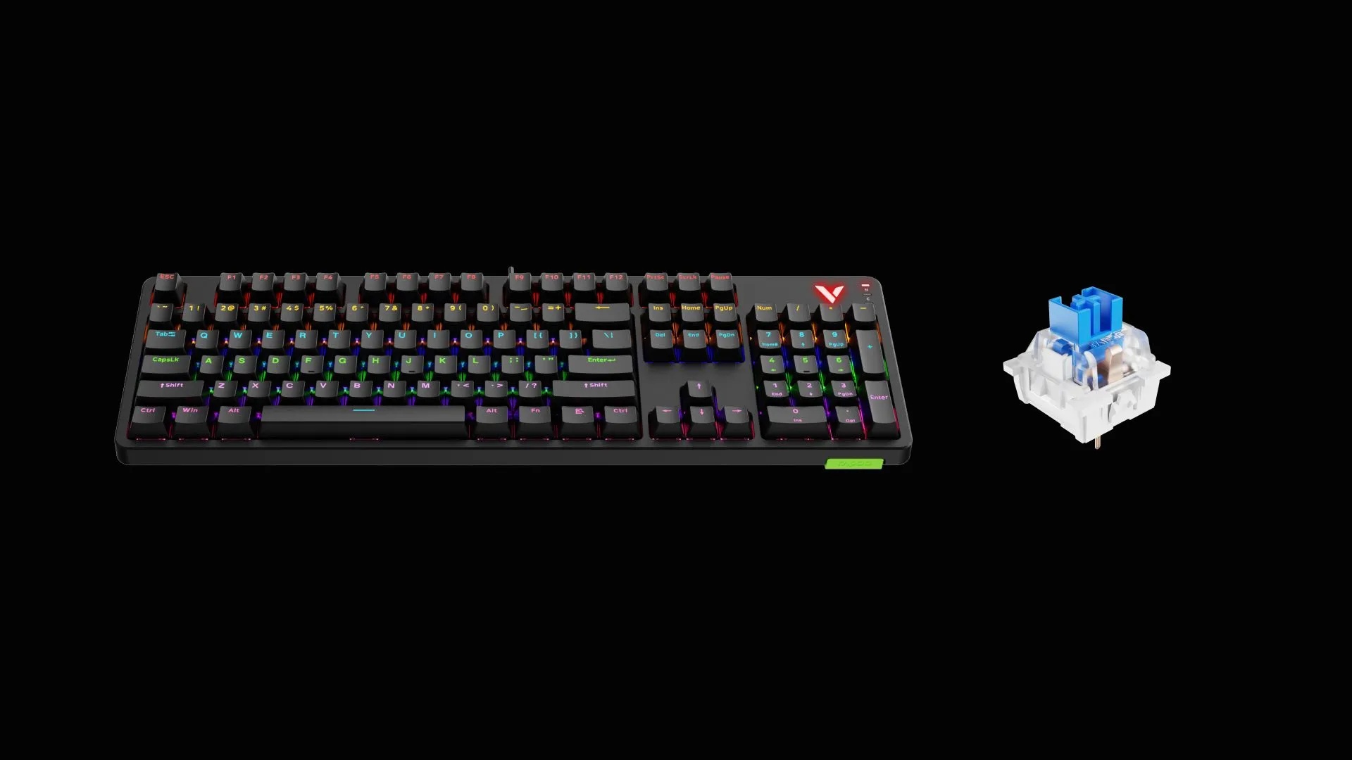Игровой проводной механический комплект клавиатура+мышь Rapoo V185S (черный)