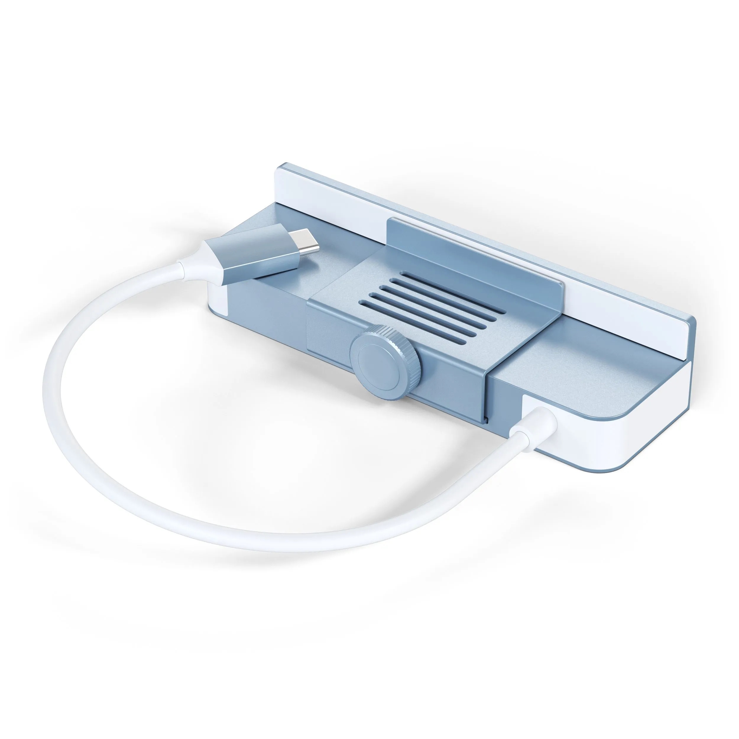 Хаб Satechi Aluminum USB-C Clamp Hub (для iMac 24'', голубой)