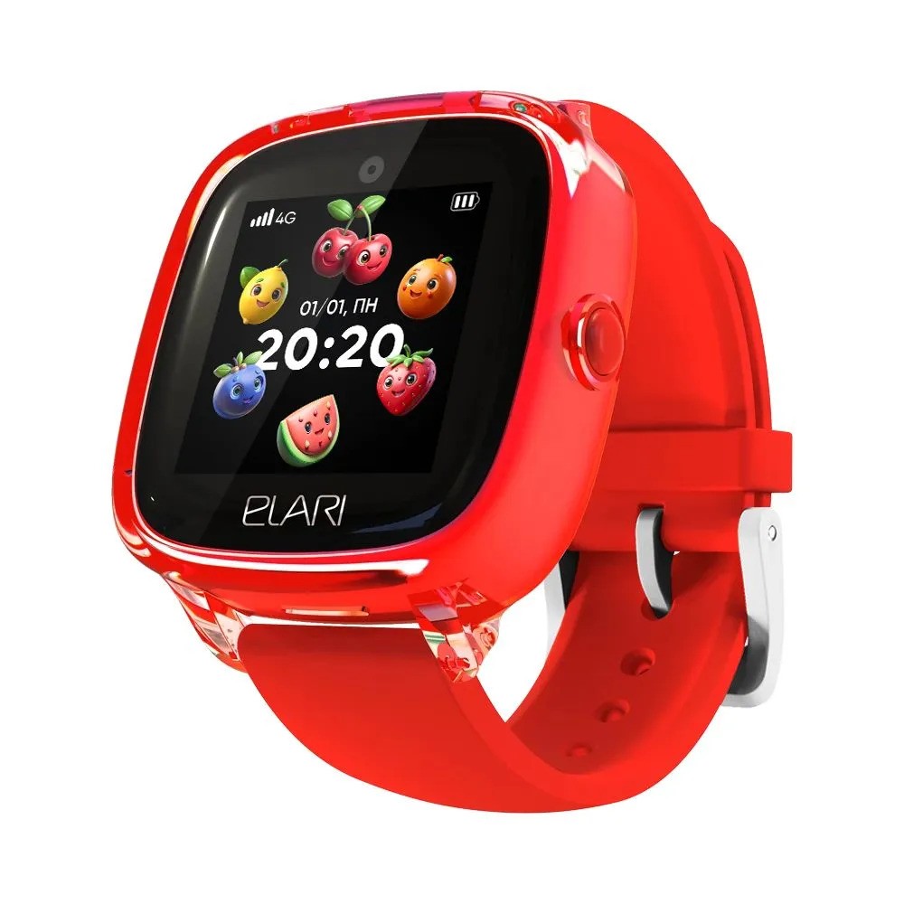 Детские умные часы Elari KidPhone Fresh 4G (красный)