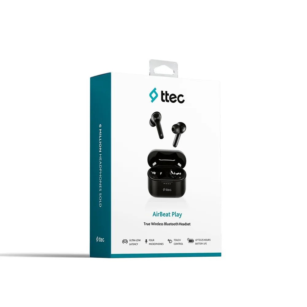 Беспроводные наушники TTEC AirBeat Play Gaming True Wireless Headsets (черный)