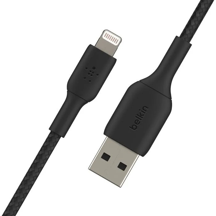 Кабель Belkin BoostCharge USB-A Braided Cable with Lightning Connector (1М, черный)