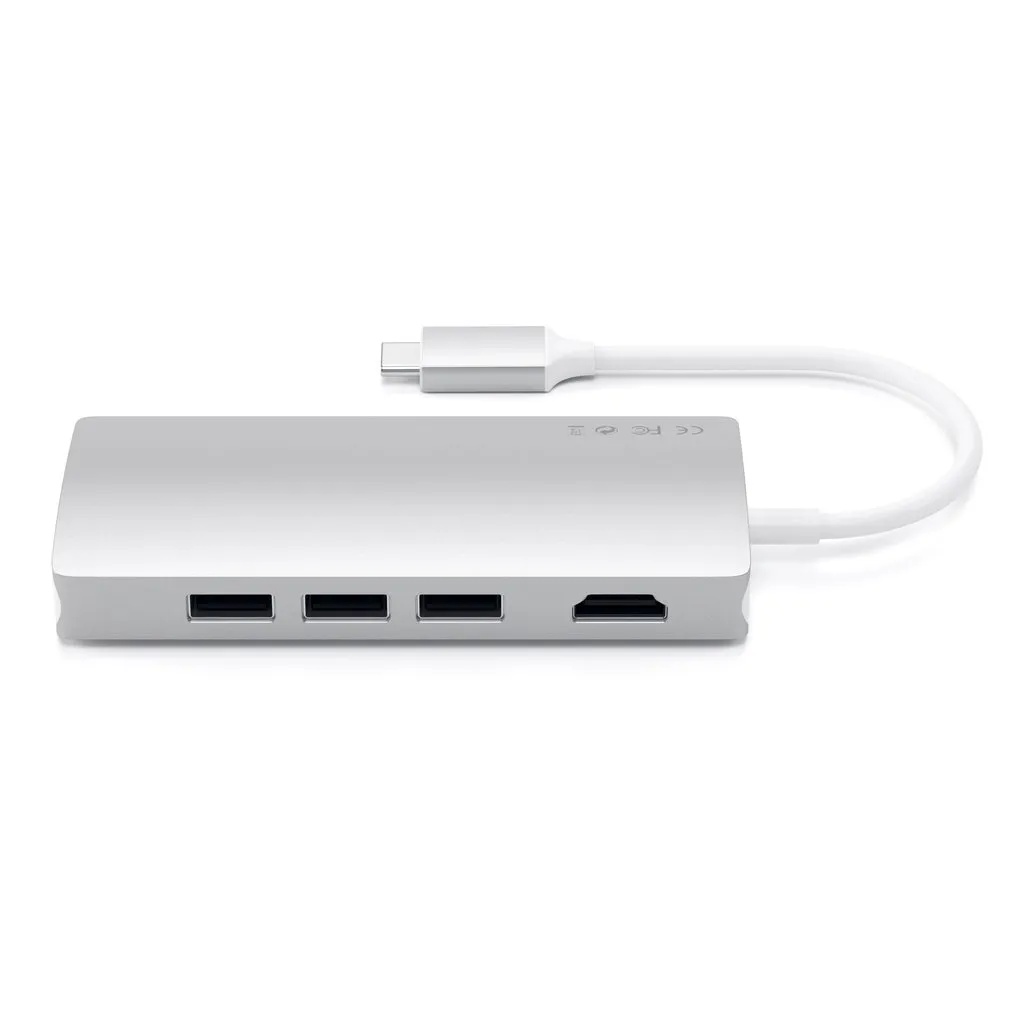 Адаптер Satechi Aluminum Multi-Port Adapter V2 (серебристый)