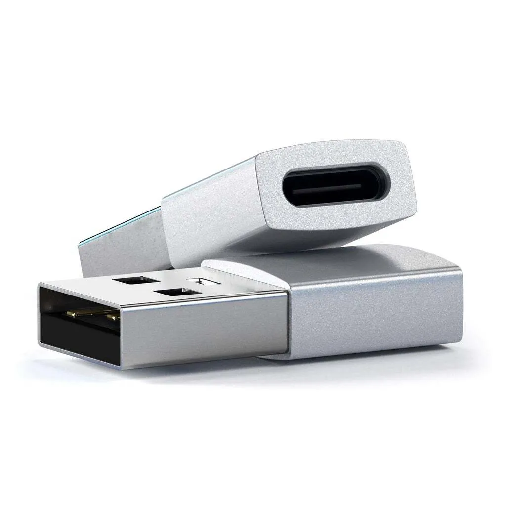 Адаптер Satechi USB Type-A to Type-C (серебристый)